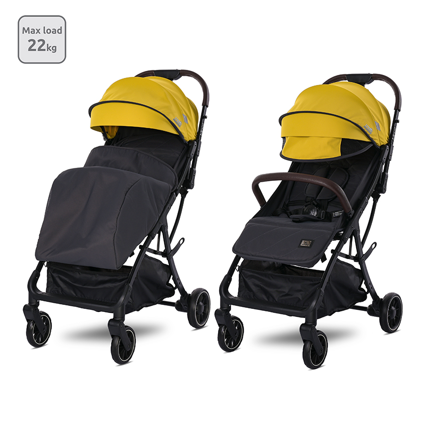 Lorelli AUTOFOLDING BABY STROLLER MINORI LEMON CURRY 10021922403