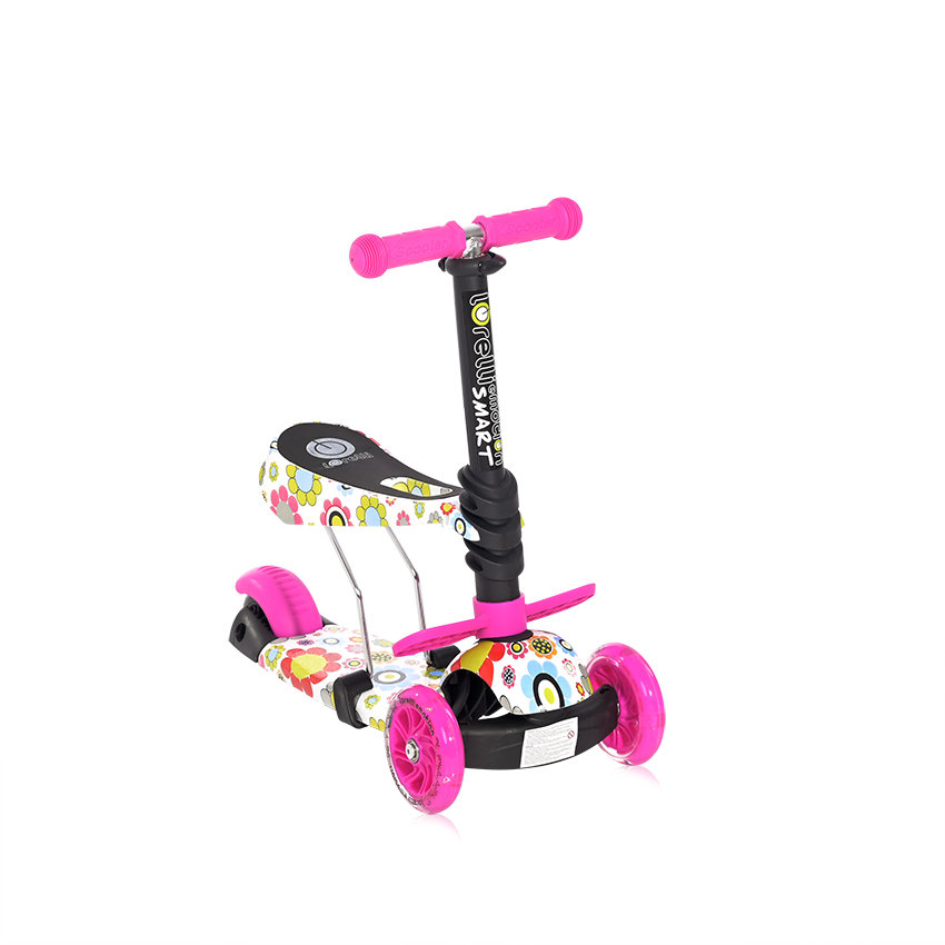 Lorelli SCOOTER SMART PINK FLOWERS 10390020016