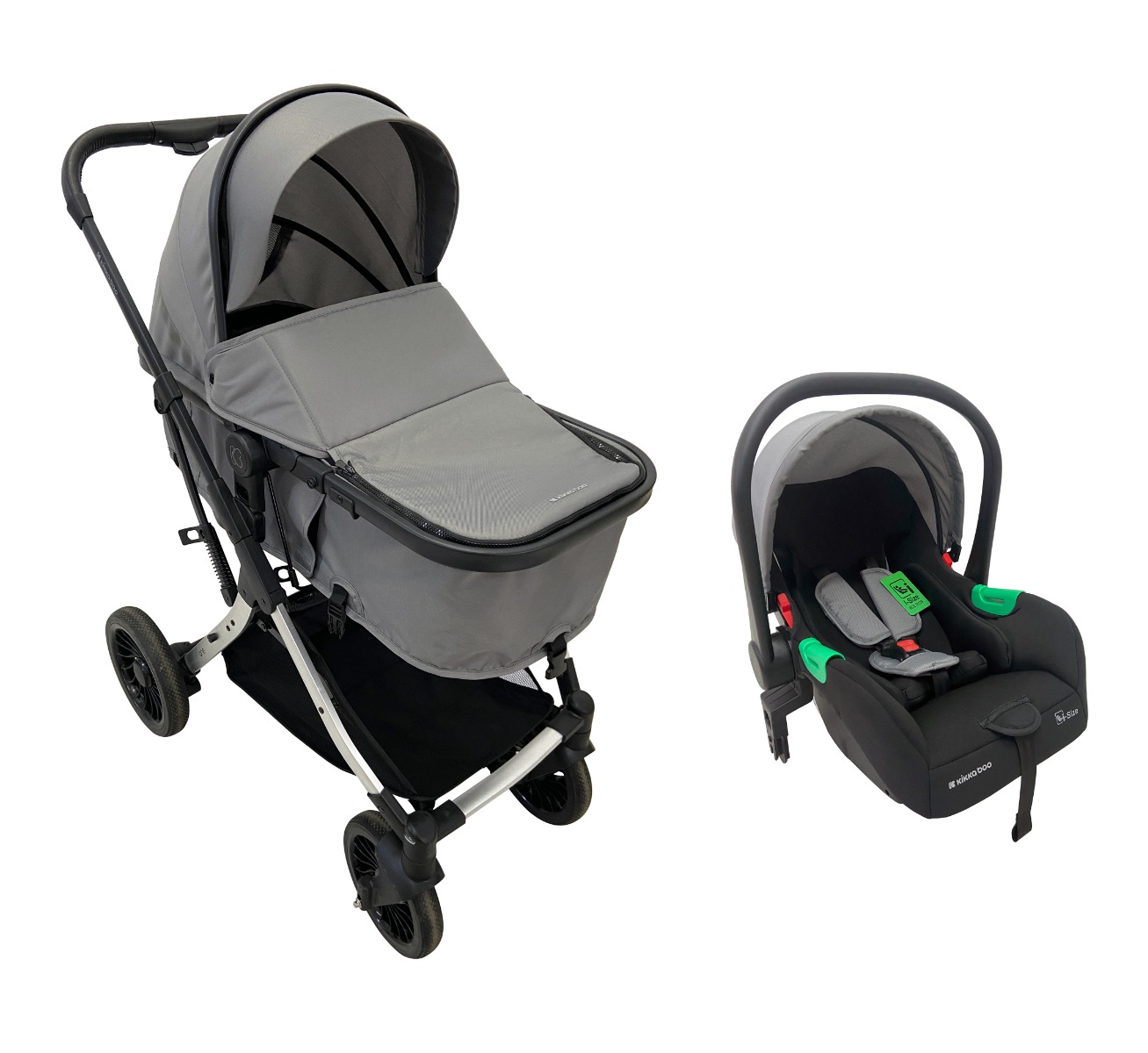 Kikka Boo Stroller 3in1 transf. seat One Grey 31001010237