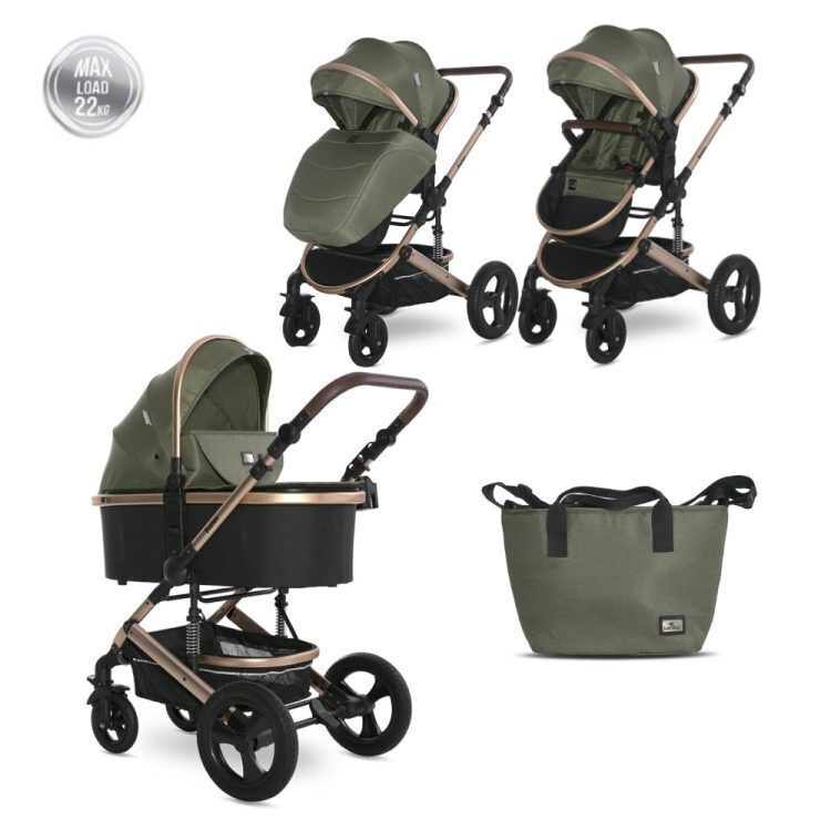 Lorelli Boston 2 in 1 Παιδικό Καρότσι 0+μηνών έως 22kg Loden Green 10021832383