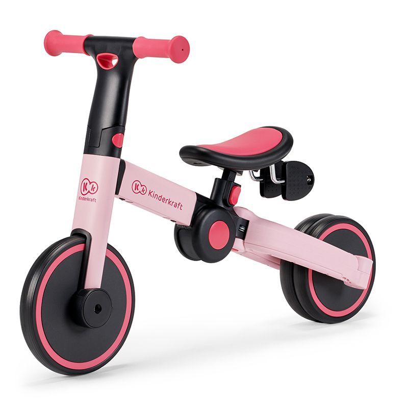 Kinderkraft 4TRIKE 3 in 1 Παιδικό Τρίκυκλο Ποδήλατο & Ισορροπίας 12+ μηνών Candy Pink KR4TRI00PNK0000