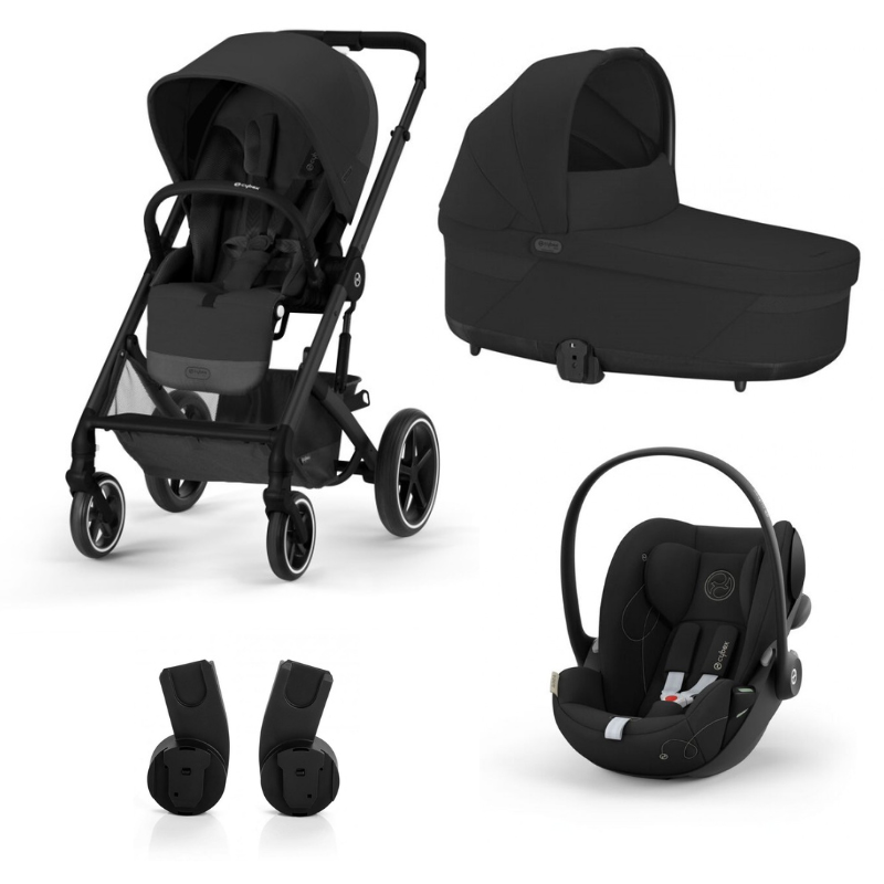 Cybex Balios S Lux Set 4 in 1 BLK Σύστημα Μεταφοράς με Κάθισμα Cloud G i-Size Moon Black 70000498