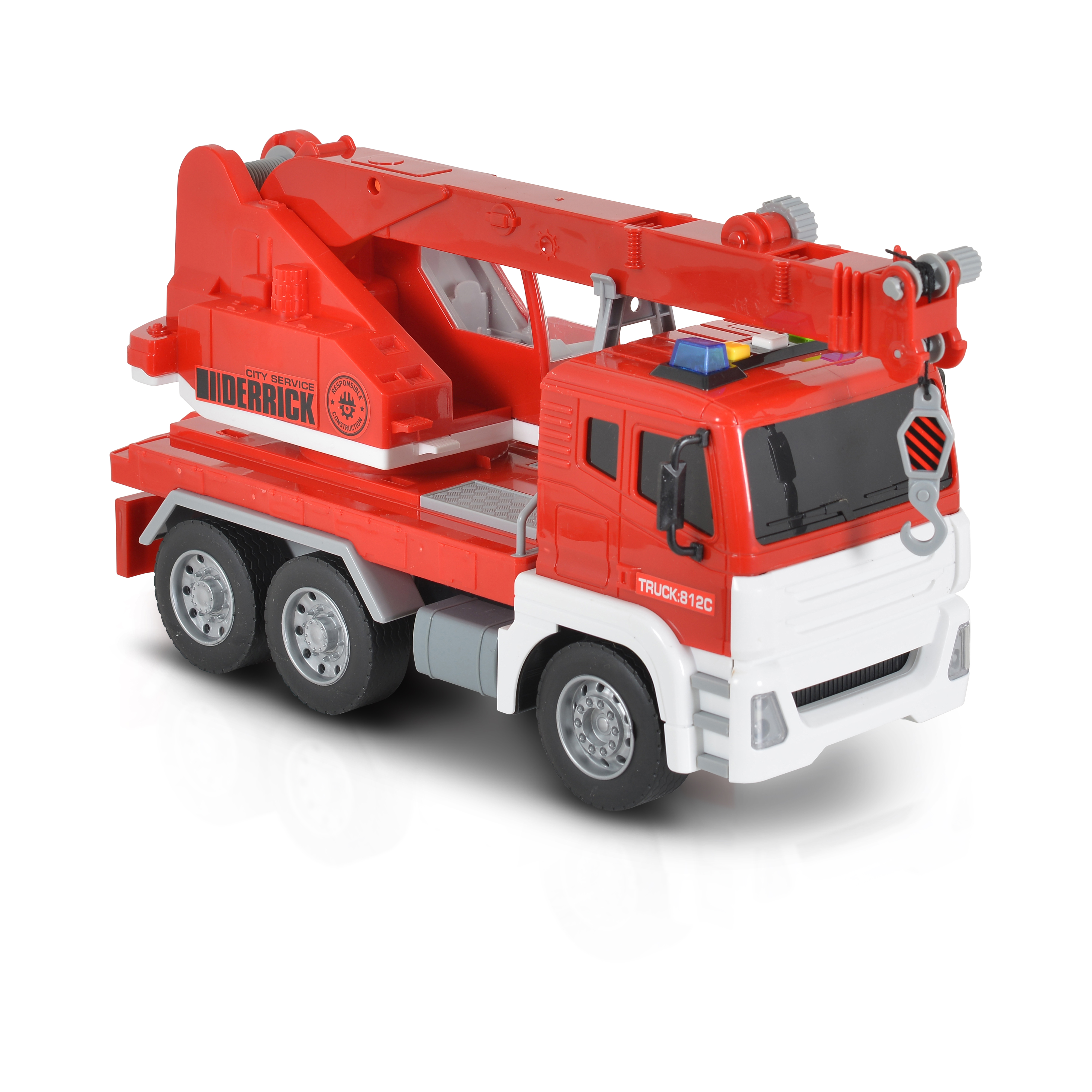 Moni 1:12 Crane truck red WY812C 3800146223861