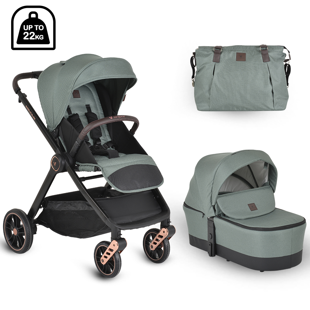 Cangaroo Baby stroller 2 in 1 Macan green 3800146236113