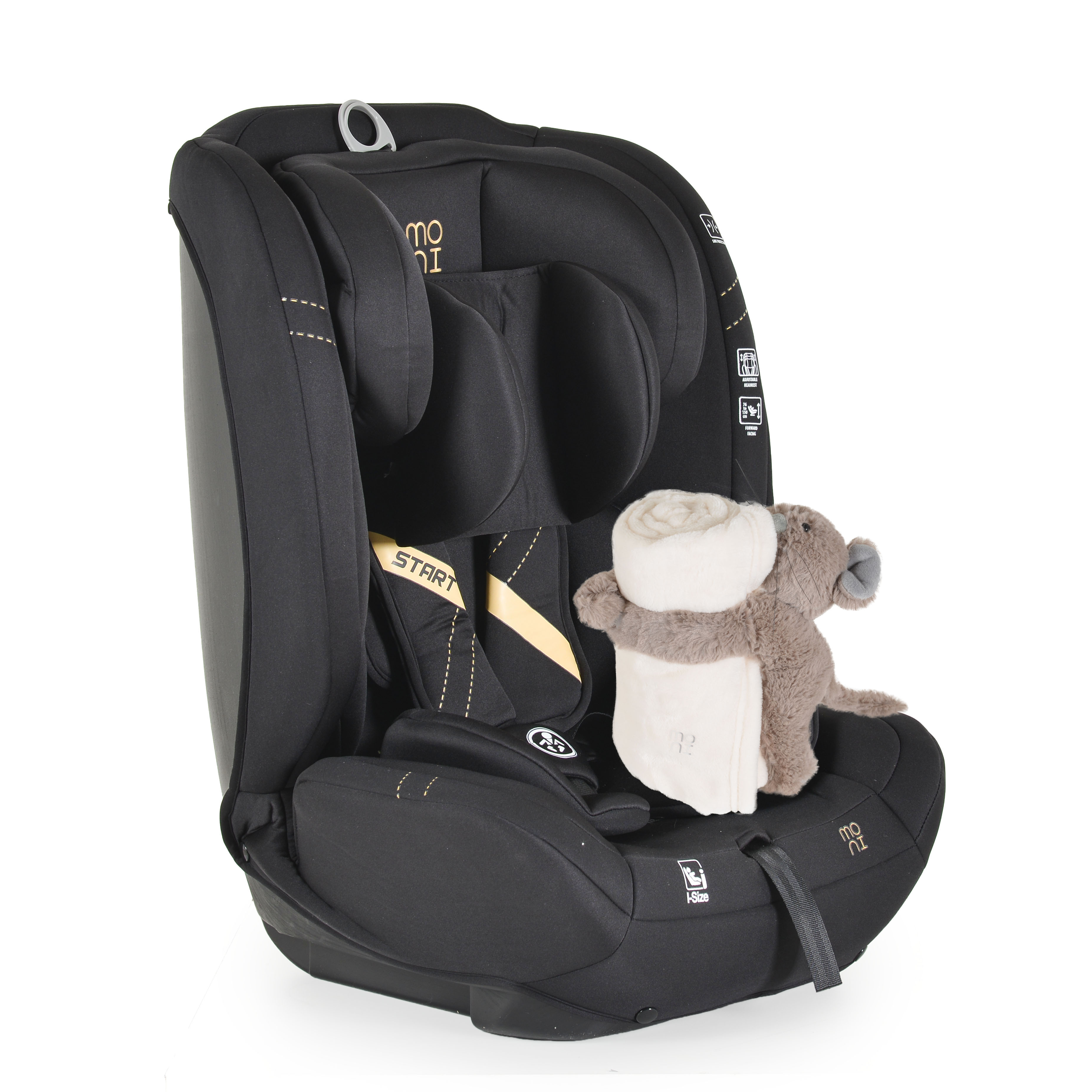 Moni Car seat START black 76-150cm 3801005151943