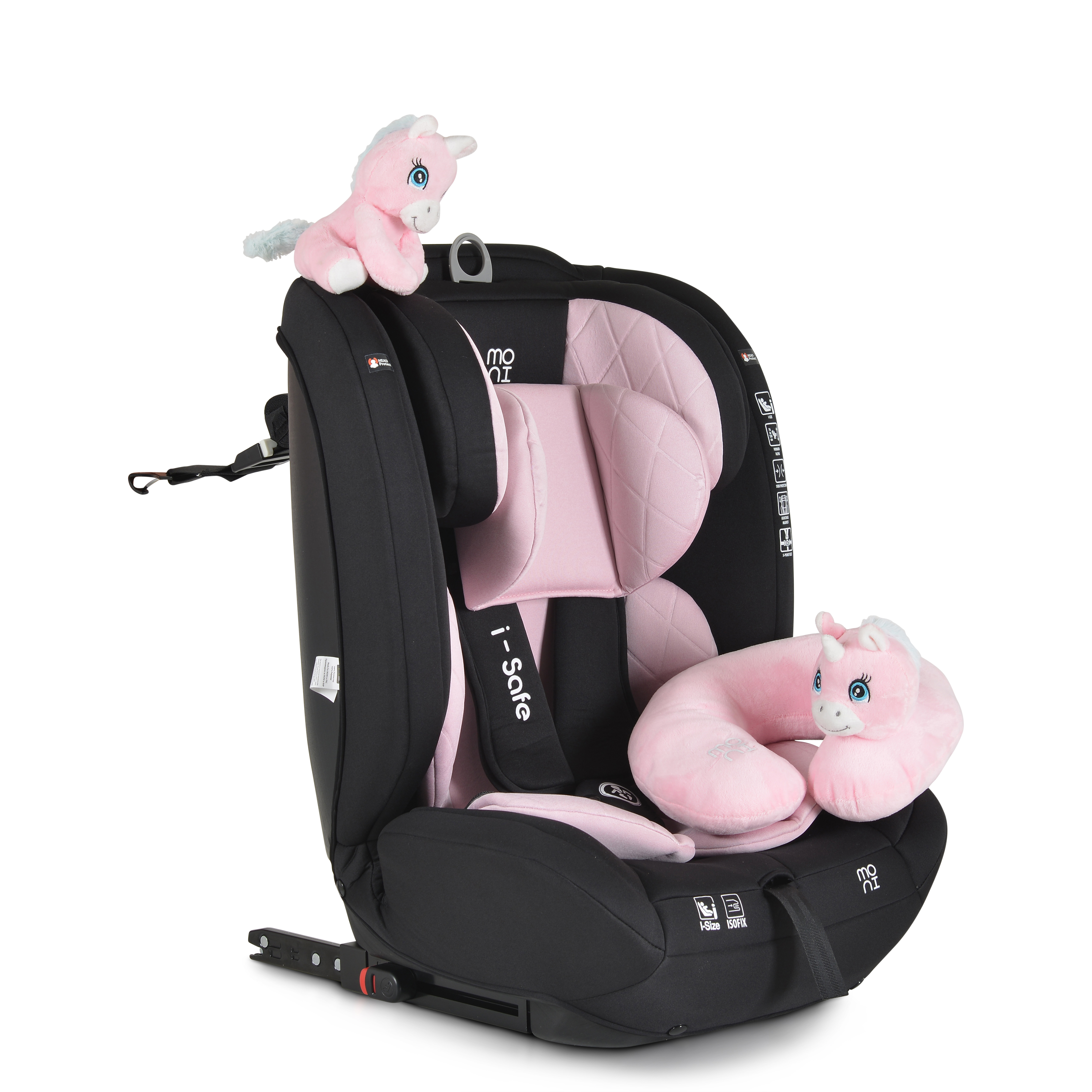 Moni Car seat Isafe pink 76-150cm 3801005151578