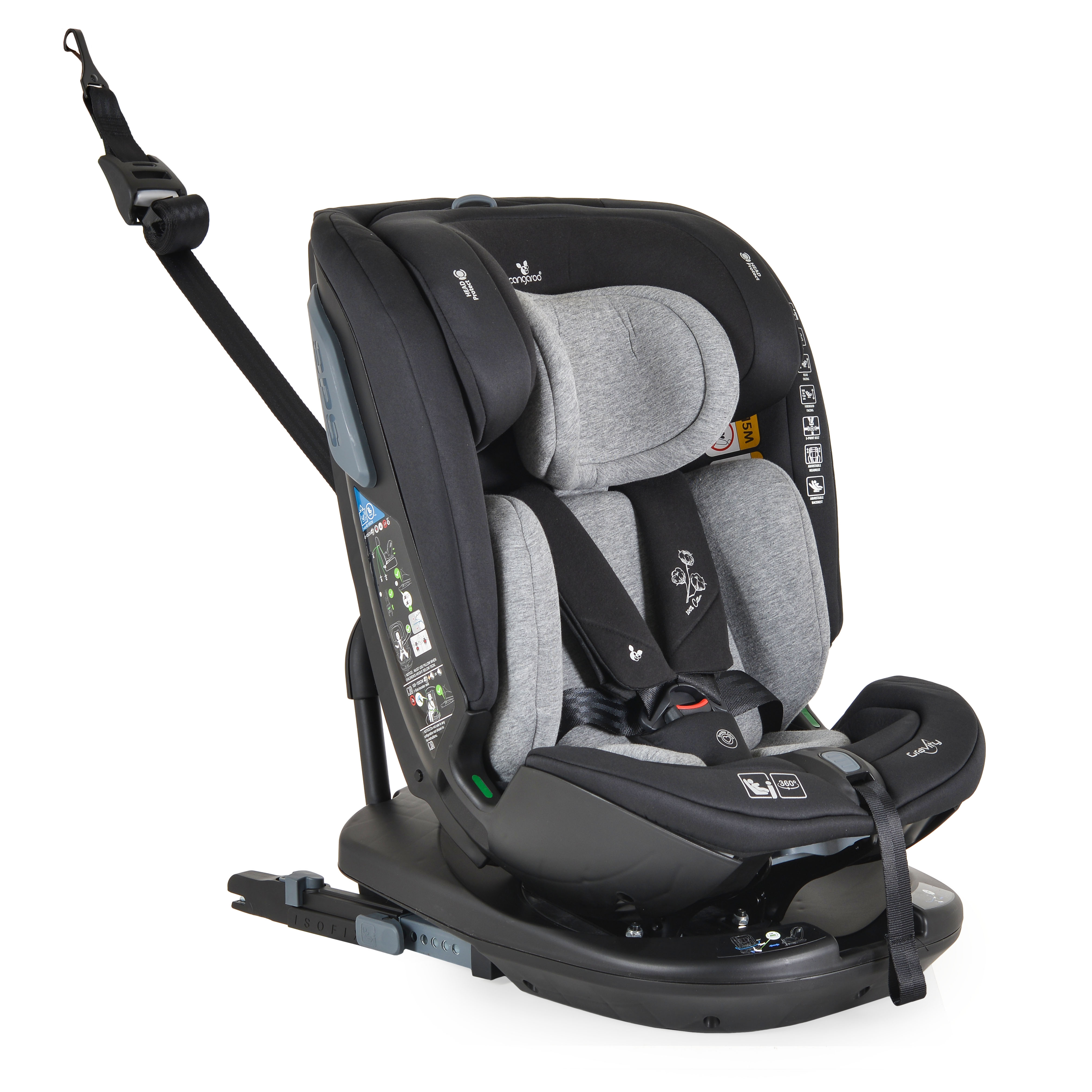 Cangaroo Gravity I-size 40-150cm Isofix Παιδικό κάθισμα αυτοκινήτου γκρι  3801005152209