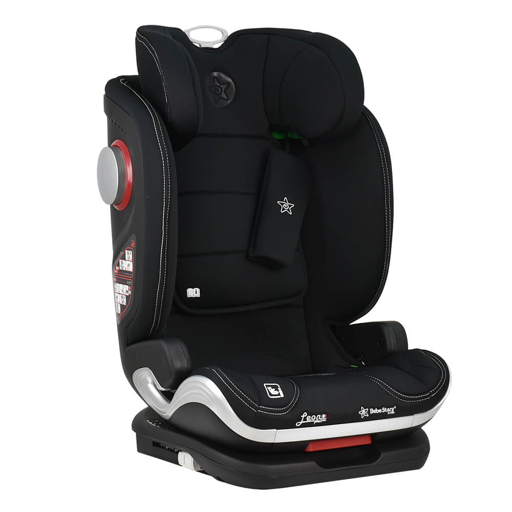 Bebe Stars Leon Plus i-SIze 100-150cm Isofix 15-36kg Black 944-188