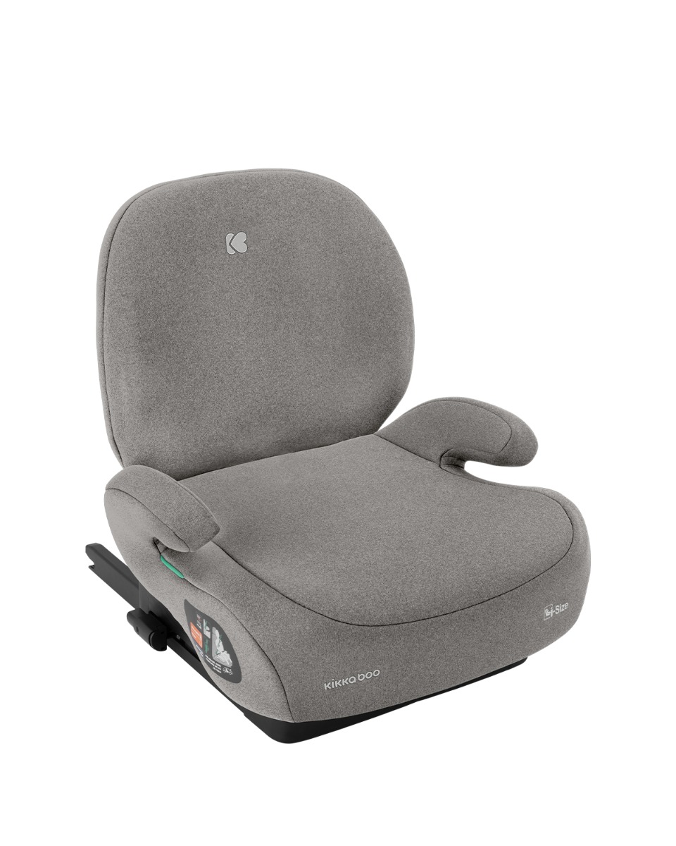 Kikka Boo i-Boost i-SIZE 125-150 cm Isofix Κάθισμα αυτοκινήτου (15-36kg) Light Grey 41002160021