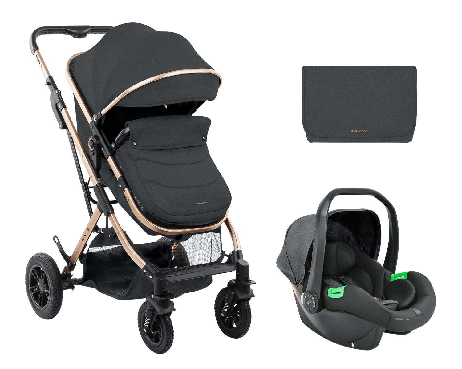 Stroller 3in1 transf. seat Kaia Dark Grey 2024 31001010240