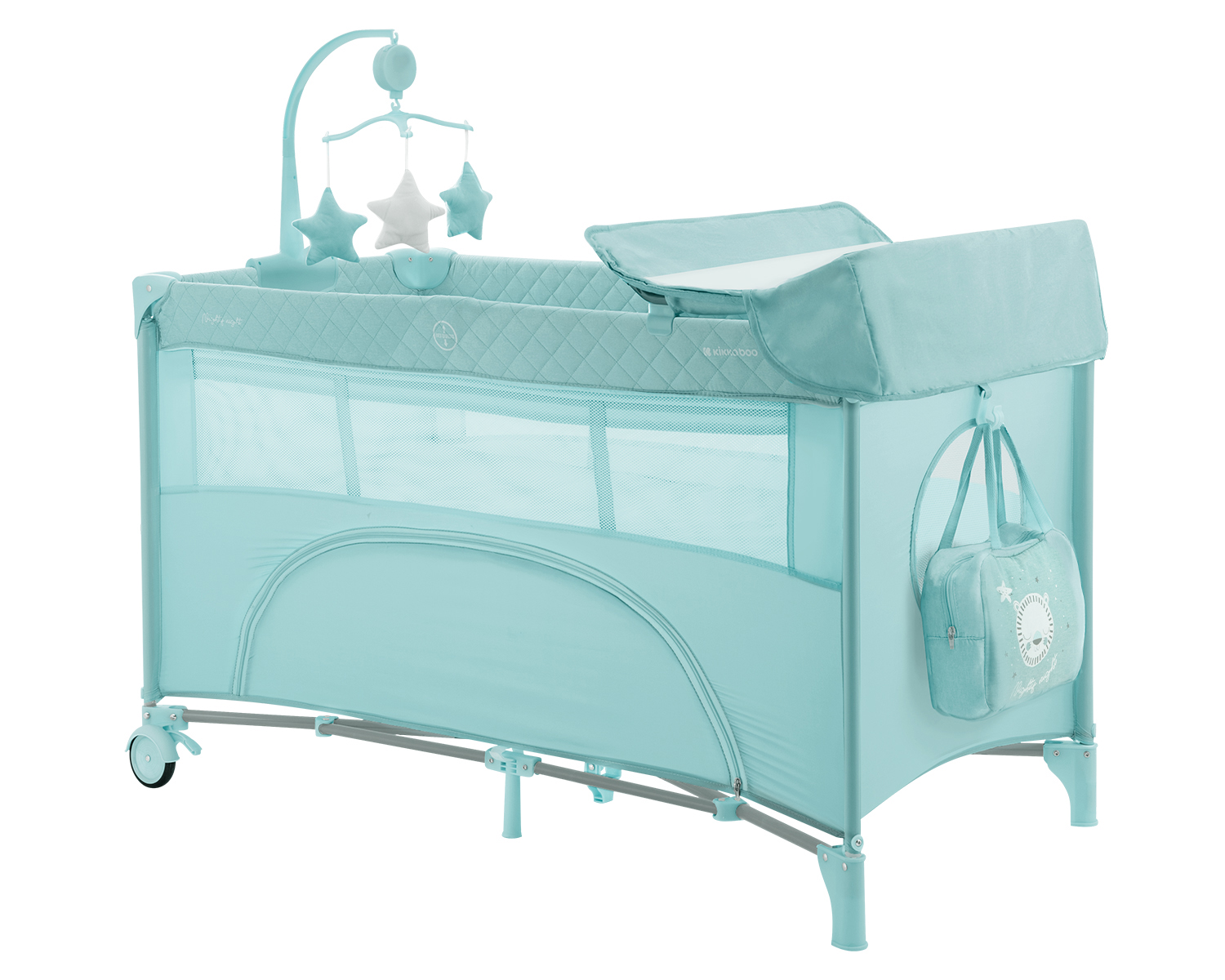 Kikka Boo Baby cot 2 levels Nighty Night Mint 31003010120