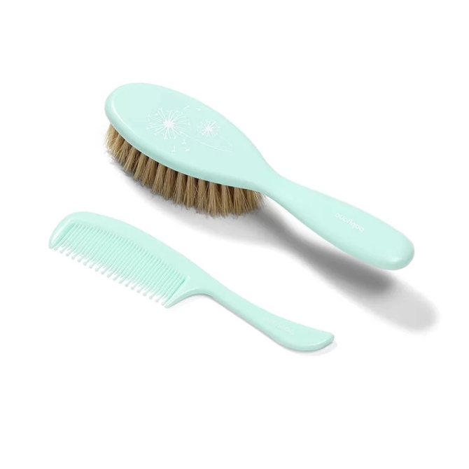 BabyOno 567/03 brush and comb natural soft bristles Mint