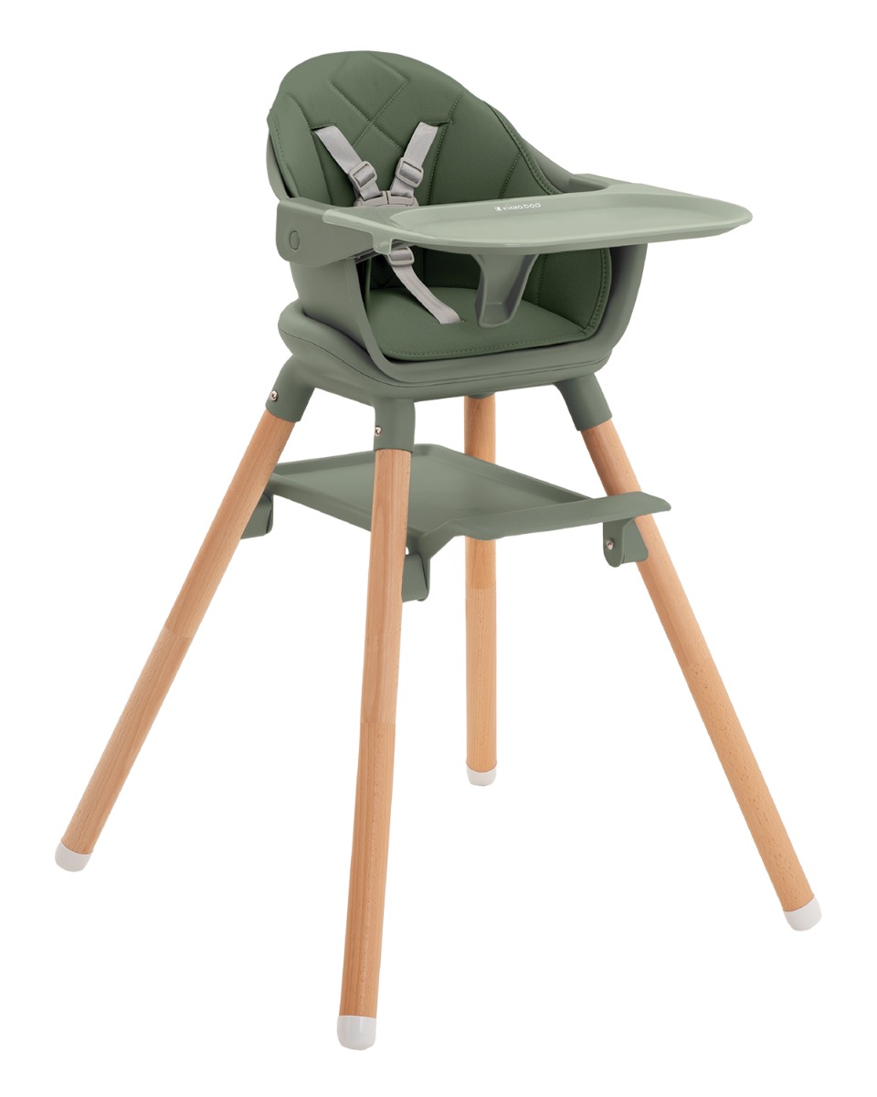 Kikka Boo Highchair 2in1 Woody Army Green 2024 31004010175