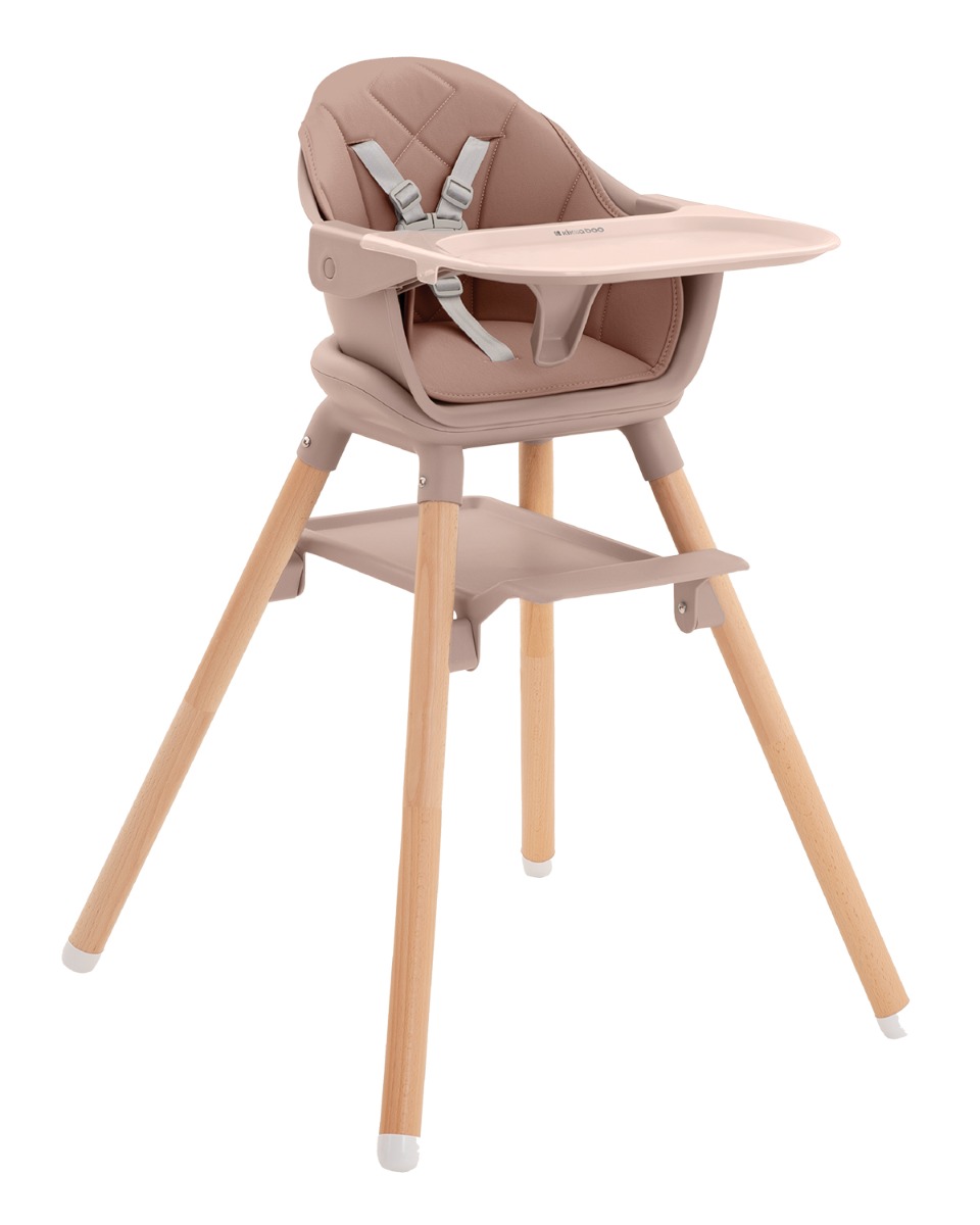 Kikka Boo Highchair 2in1 Woody Pink 2024 31004010176