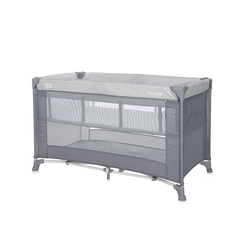 Lorelli Torino 2 Layers Playpen Grey Stripped