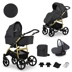 Kunert IVENTO 3 in 1 Complete Travel System Color GOLD Frame IVE