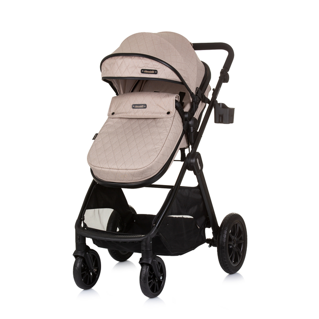 Chipolino Harmony 2 in 1 Transformable baby stroller 0-22kg with accessories macadamia KKHR02403MA