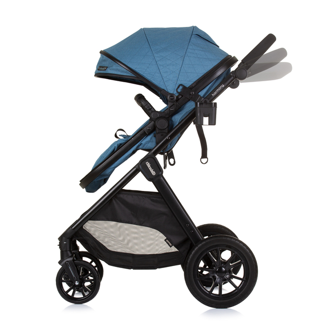 Chipolino Harmony 2 in 1 Transformable baby stroller 0-22kg with accessories blue KKHR02404BL