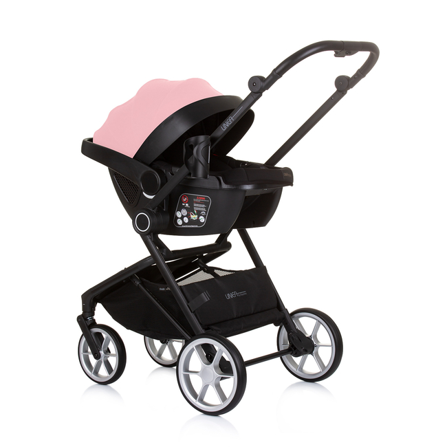 Chipolino Linea 3 in 1 Versatile Stroller 0 to 22 kg with accessories flamingo KKLI02404FL