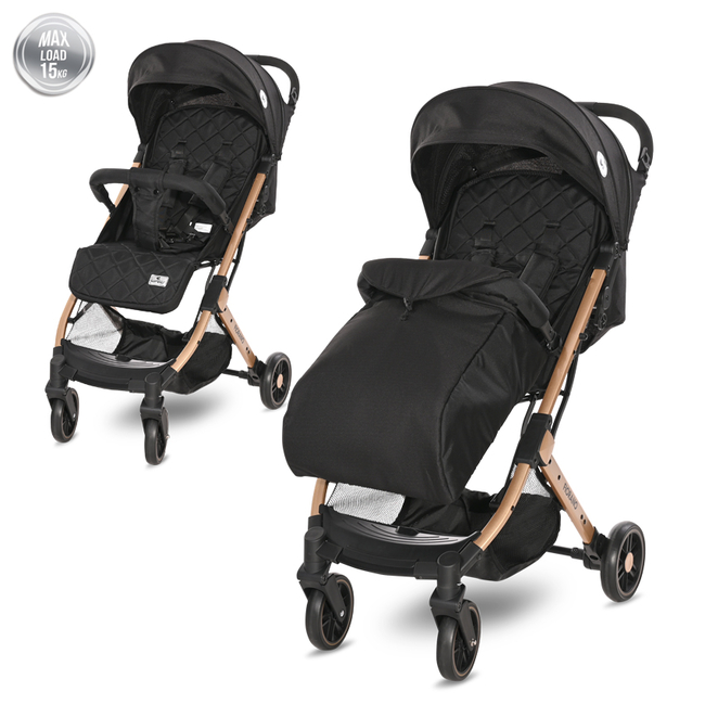 Lorelli BABY STROLLER FIORANO BLACK +FOOTCOVER 10021492305