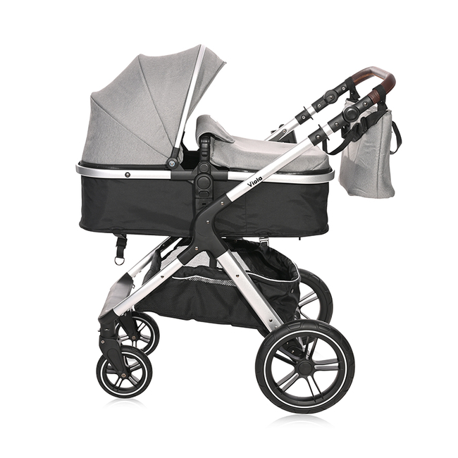 Lorelli BABY STROLLER VIOLA OPALINE GREY+ADAPTERS 10021812302A