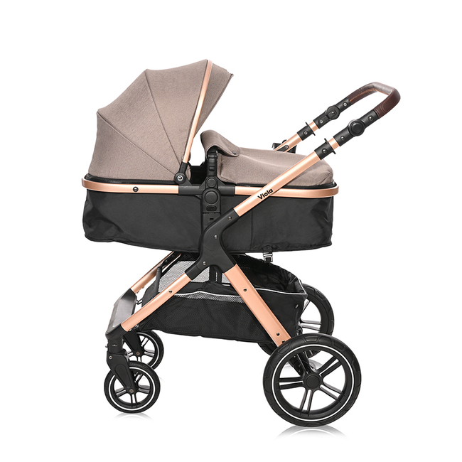 Lorelli BABY STROLLER VIOLA PEARL BEIGE +ADAPTERS 10021812303A