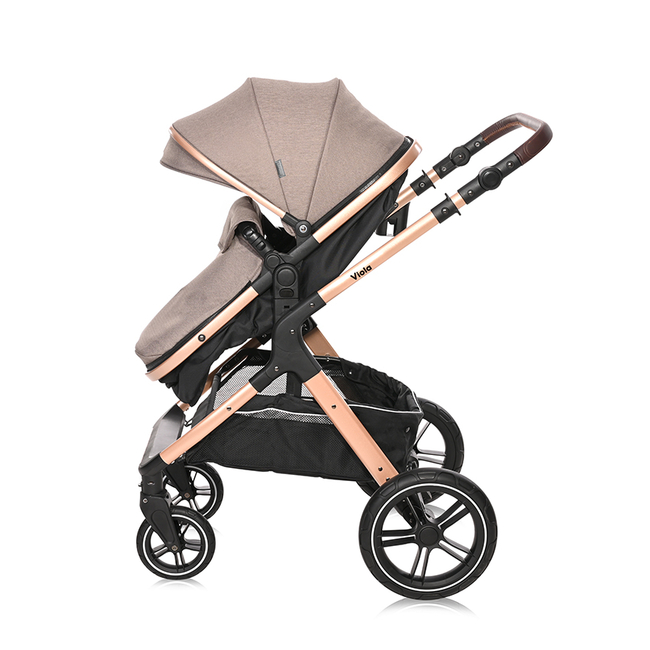 Lorelli BABY STROLLER VIOLA PEARL BEIGE +ADAPTERS 10021812303A