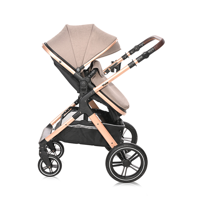 Lorelli BABY STROLLER VIOLA PEARL BEIGE +ADAPTERS 10021812303A