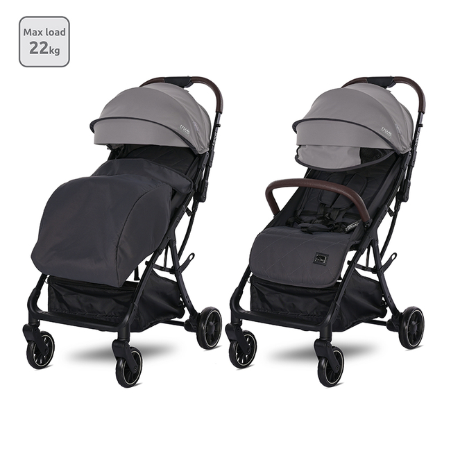 Lorelli AUTOFOLDING BABY STROLLER MINORI GREY JASPER 10021922402