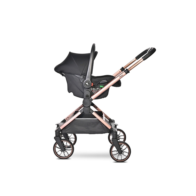 Lorelli BABY STROLLER REYA 3in1 BLACK JASPER with reversib 10021952401