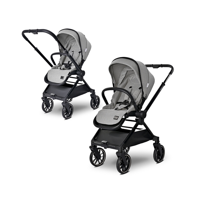 Lorelli BABY STROLLER REYA 3in1 GREY with reversible handl 10021952406