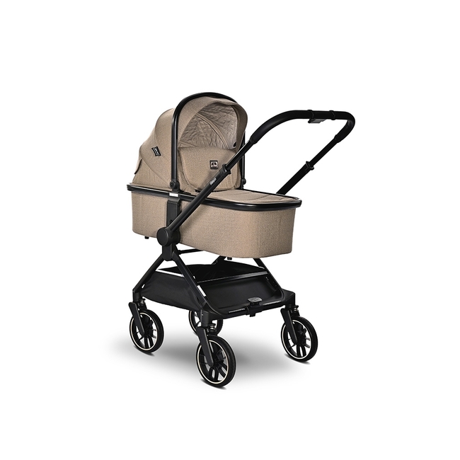 Lorelli BABY STROLLER REYA 3in1 BROWN with reversible hand 10021952415