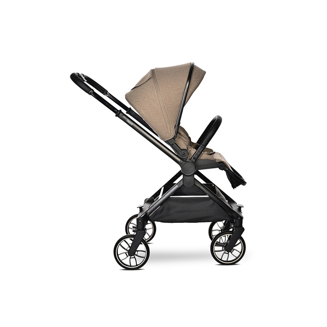 Lorelli BABY STROLLER REYA 3in1 BROWN with reversible hand 10021952415