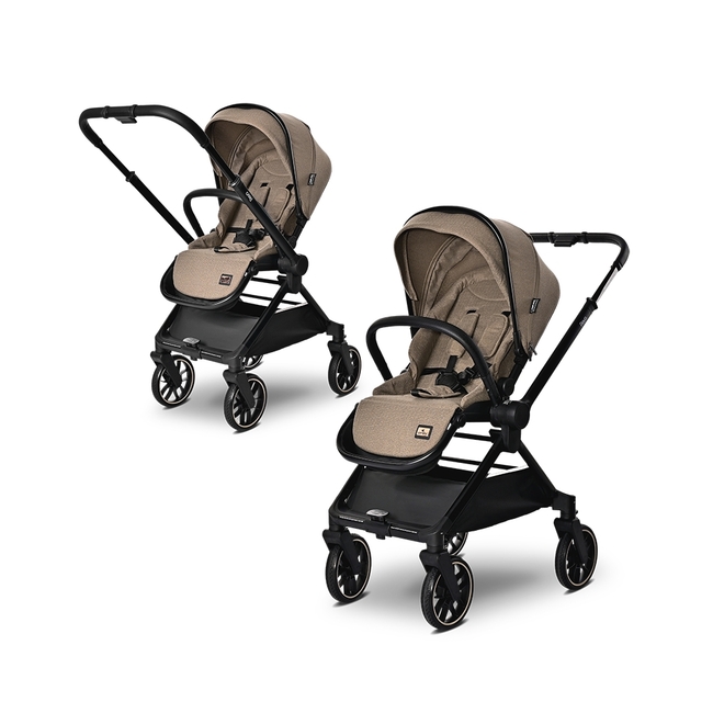 Lorelli BABY STROLLER REYA 3in1 BROWN with reversible hand 10021952415