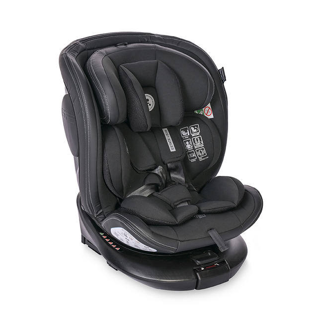 Lorelli Estate i-Size Isofix 40-150 cm Περιστρεφόμενο κάθισμα αυτοκινήτου 0-36kg Black Jasper 10071812401 (Δώρο Αμβλυγωνιος Καθρεφτης)