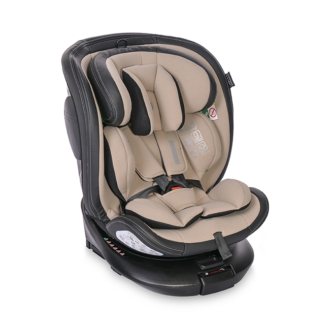 Lorelli Estate i-Size Isofix 40-150 cm Περιστρεφόμενο κάθισμα αυτοκινήτου 0-36kg Beige 10071812412 (Δώρο Αμβλυγωνιος Καθρεφτης)