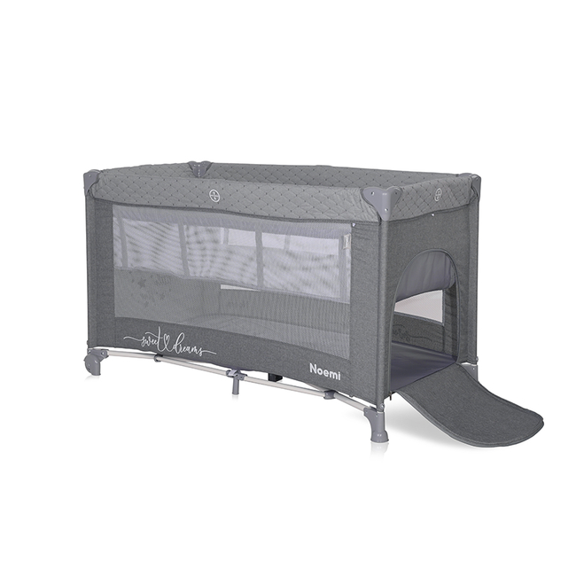 Lorelli BABY COT NOEMI 2 LAYER COOL GREY STAR 10080552216