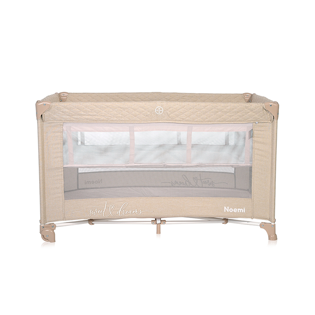 Lorelli BABY COT NOEMI 2 LAYER FOG BEIGE STAR 10080552217