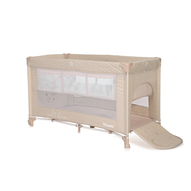 Lorelli BABY COT NOEMI 2 LAYER FOG BEIGE STAR 10080552217