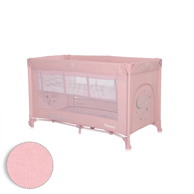 Lorelli BABY COT NOEMI 2 LAYER MELLOW ROSE STAR 10080552219