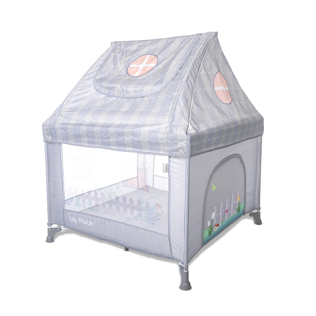 Lorelli PLAYPEN MY PLACE WITH ROOF 100/100 GREY 10080642506