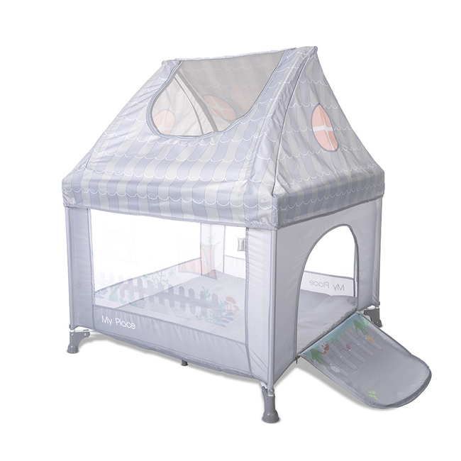 Lorelli PLAYPEN MY PLACE WITH ROOF 100/100 GREY 10080642506