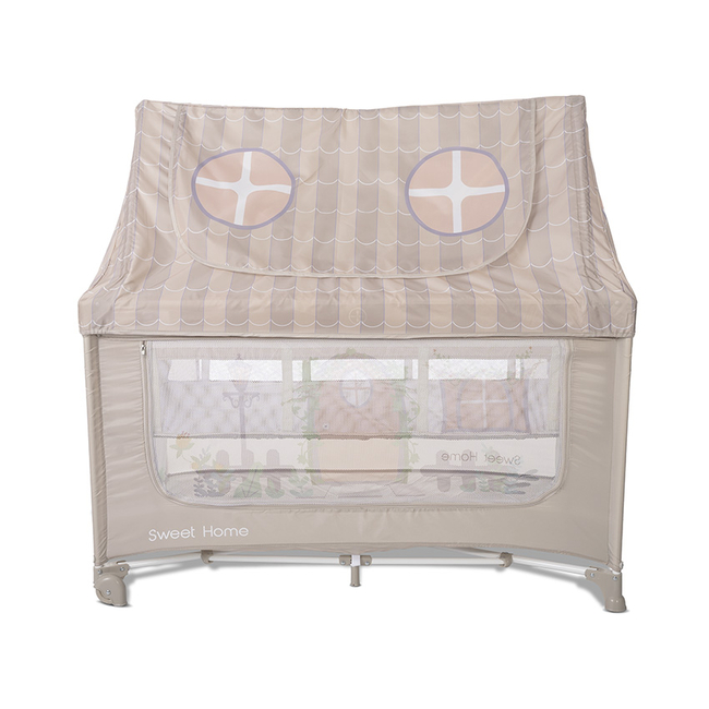 Lorelli Sweet Home Παρκοκρέβατο 2 Επιπέδων με Στέγη Beige 10080652507