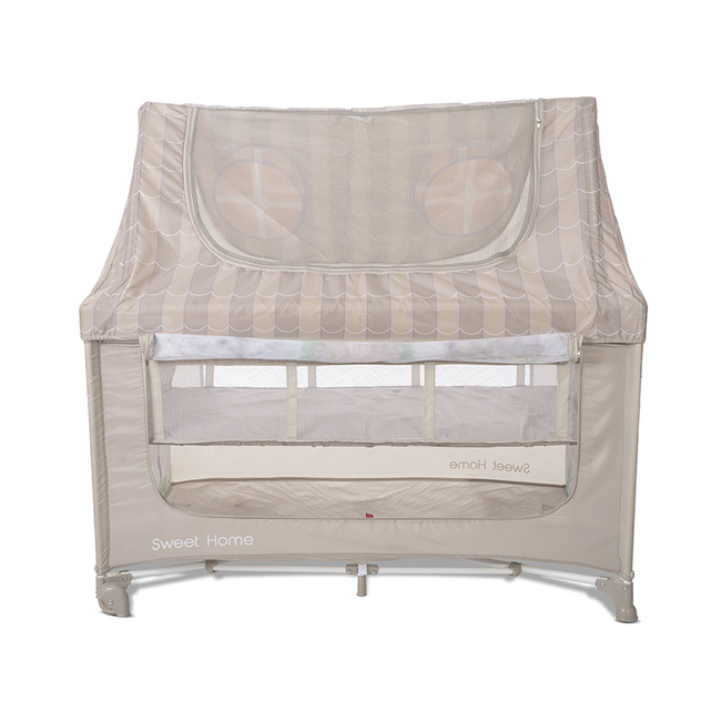 Lorelli Sweet Home Παρκοκρέβατο 2 Επιπέδων με Στέγη Beige 10080652507