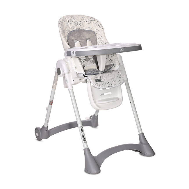 Lorelli HIGH CHAIR CAMPANELLA WHITE FLUFF PU LEATHER 10100412323