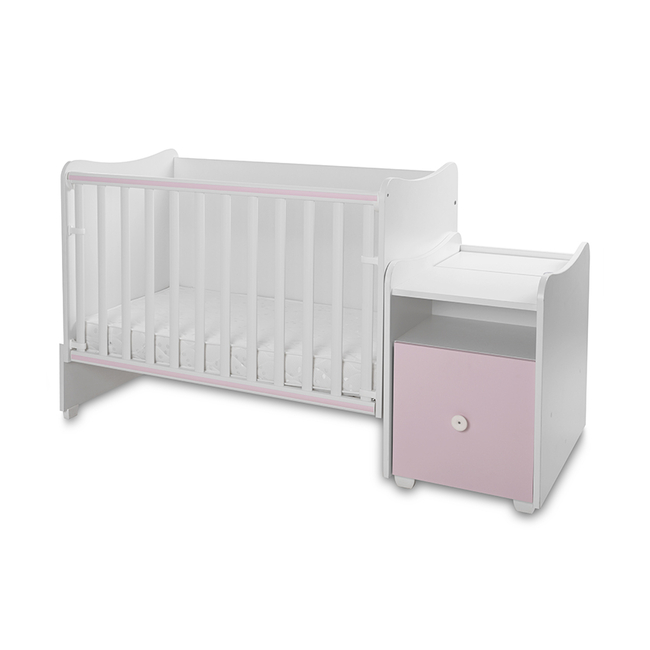 Lorelli BED TREND PLUS NEW 70/160 WHITE/ORCHID PINK 10150590038P