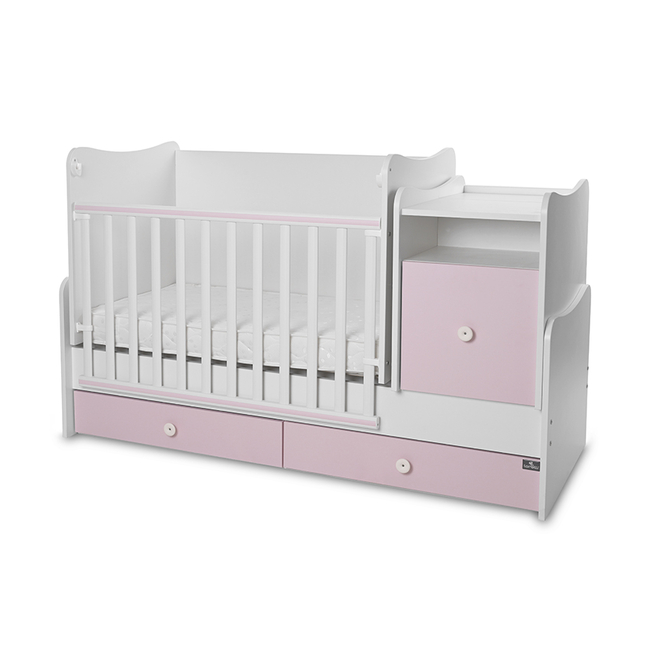 Lorelli BED TREND PLUS NEW 70/160 WHITE/ORCHID PINK 10150590038P