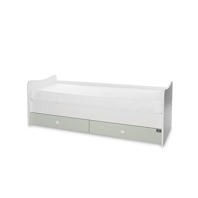 Lorelli BED TREND PLUS NEW 70/160 WHITE/MILKY GREEN 10150590040P