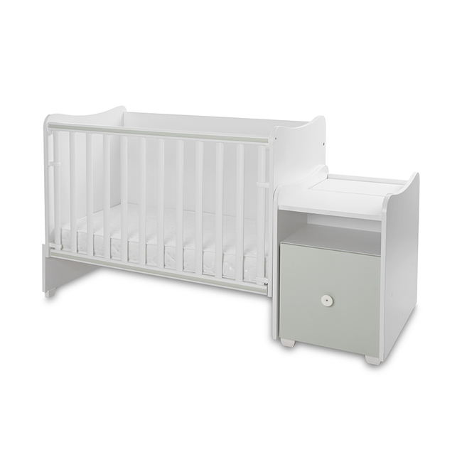 Lorelli BED TREND PLUS NEW 70/160 WHITE/MILKY GREEN 10150590040P