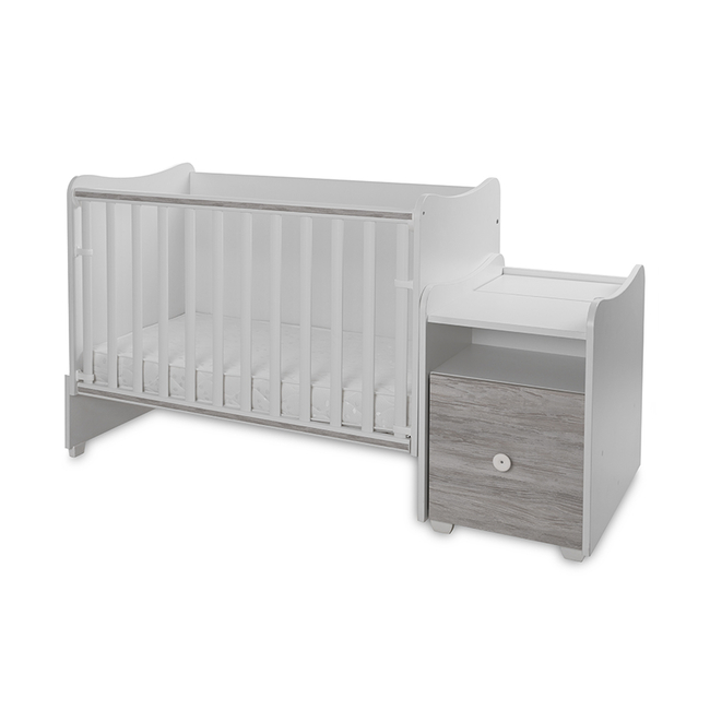 Lorelli BED TREND PLUS NEW 70/160 WHITE/ARTWOOD 10150590043P